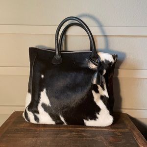 Black & White Mark & Graham Telluride Tote Handbag